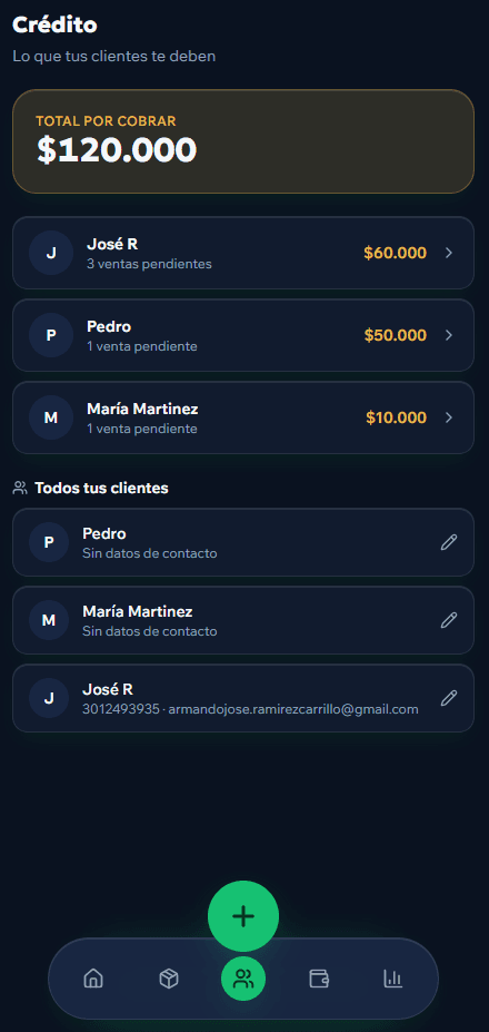Control de fiado